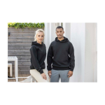 Sudadera deportiva unisex con elasticidad integrada 350 g/m2 Elevate Life color negro imagen de estilo de vida