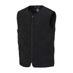 Chaleco unisex de nailon reciclado con efecto texturizado 110 g/m2 Elevate NXT color negro