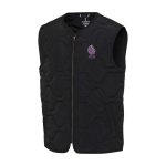 Chaleco unisex de nailon reciclado con efecto texturizado 110 g/m2 Elevate NXT color negro