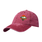 Gorra informal con efecto lavado de algodón reciclado 245 g/m2 color burdeos