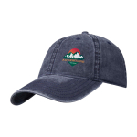 Gorra informal con efecto lavado de algodón reciclado 245 g/m2 color azul marino