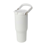 Vaso de acero inoxidable reciclado con tapa de doble función 900ml cuarta vista