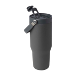 Vaso de acero inoxidable reciclado con tapa de doble función 900ml tercera vista