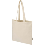 Bolsa de la compra de algodón reciclado y RPET 7L 140 g/m2 color natural