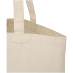 Bolsa de la compra de algodón reciclado y RPET 7L 140 g/m2 color natural vista detalle 1
