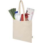 Bolsa de la compra de algodón reciclado y RPET 7L 140 g/m2 color natural segunda vista