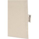 Bolsa de la compra de algodón reciclado y RPET 7L 140 g/m2 color natural tercera vista