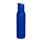 Botella de acero inoxidable reciclado de pared simple 650ml color azul