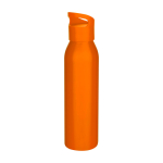 Botella de acero inoxidable reciclado de pared simple 650ml color naranja