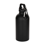 Botella de acero inoxidable reciclado mate de pared simple 400ml color negro