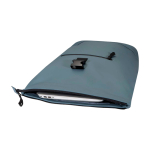 Mochila enrollable de piel sintética impermeable para PC 15'' color azul cian segunda vista