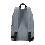 Mochila urban ecológica y repelente al agua 16L para PC 14” color gris segunda vista trasera