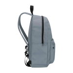 Mochila urban ecológica y repelente al agua 16L para PC 14” color gris vista lateral