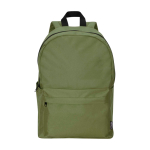 Mochila urban ecológica y repelente al agua 16L para PC 14” color verde oliva segunda vista frontal