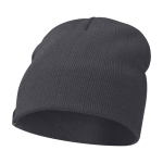 Gorro versátil de punto canalé ideal para climas fríos Elevate™ color gris oscuro