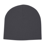 Gorro versátil de punto canalé ideal para climas fríos Elevate™ color gris oscuro segunda vista trasera