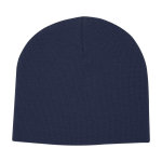 Gorro versátil de punto canalé ideal para climas fríos Elevate™ color azul marino segunda vista trasera