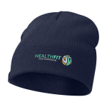Gorro versátil de punto canalé ideal para climas fríos Elevate™ color azul marino