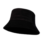Sombrero para el sol de pana reciclada y algodón 280 g/m2 color negro