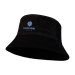 Sombrero para el sol de pana reciclada y algodón 280 g/m2 color negro