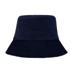 Sombrero para el sol de pana reciclada y algodón 280 g/m2 color azul marino segunda vista frontal