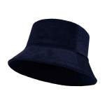 Sombrero para el sol de pana reciclada y algodón 280 g/m2 color azul marino