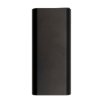 Powerbank ideal para portátil de aluminio reciclado 20.000 mAh color negro tercera vista frontal