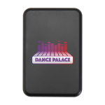 Batería externa inalámbrica magnética de plástico reciclado 5.000 mAh color negro