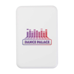 Batería externa inalámbrica magnética de plástico reciclado 5.000 mAh color blanco