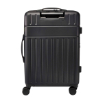 Trolley expandible de plástico reciclado resistente a impactos color negro segunda vista trasera