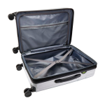 Trolley expandible de plástico reciclado resistente a impactos color plateado segunda vista