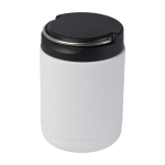 Fiambrera térmica de acero inoxidable reciclado con asa 500ml color blanco