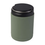 Fiambrera térmica de acero inoxidable reciclado con asa 500ml color verde pastel