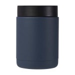 Fiambrera térmica de acero inoxidable reciclado con asa 500ml color azul petróleo segunda vista trasera