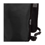 Chaleco de hidratación para running impermeable y reflectante color negro vista detalle 1