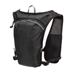 Chaleco de hidratación para running impermeable y reflectante color negro tercera vista