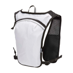 Chaleco de hidratación para running impermeable y reflectante color arena tercera vista