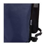 Chaleco de hidratación para running impermeable y reflectante color azul marino vista detalle 1