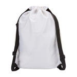 Bolsa sport con tejido reciclado impermeable y zapatero 18L color arena segunda vista trasera