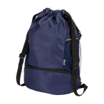 Bolsa sport con tejido reciclado impermeable y zapatero 18L color azul marino