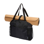 Bolsa de yoga con tejido ripstop reciclado e impermeable 18L color negro segunda vista