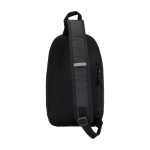 Bolsa bandolera de hidratación con tejido reciclado impermeable 6L color negro segunda vista trasera