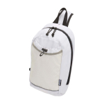 Bolsa bandolera de hidratación con tejido reciclado impermeable 6L color arena tercera vista