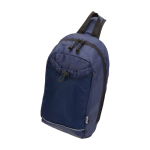 Bolsa bandolera de hidratación con tejido reciclado impermeable 6L color azul marino tercera vista