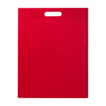 Bolsa de non woven reciclado termosellada y ultraresistente 5L color rojo segunda vista frontal