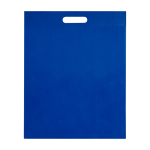 Bolsa de non woven reciclado termosellada y ultraresistente 5L color azul real tercera vista frontal