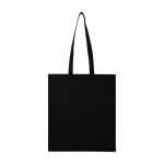 Bolsa multiusos de non woven reciclado resistente al desgarro 6L color negro segunda vista frontal