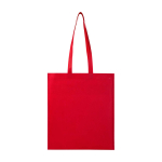 Bolsa multiusos de non woven reciclado resistente al desgarro 6L color rojo segunda vista frontal