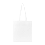 Bolsa multiusos de non woven reciclado resistente al desgarro 6L color blanco segunda vista frontal