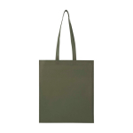 Bolsa multiusos de non woven reciclado resistente al desgarro 6L color verde oscuro segunda vista frontal